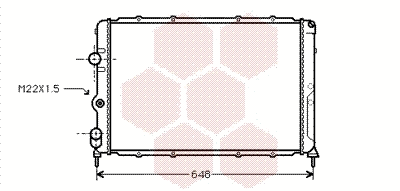 Radiator, engine cooling (43002203)