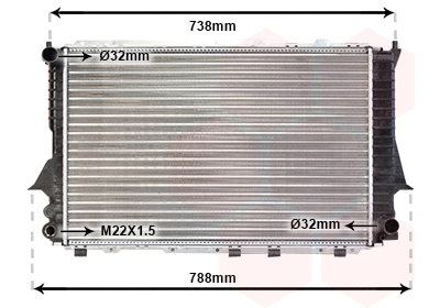 Radiator, engine cooling (03002083)