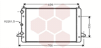 Radiator, engine cooling (58002135)