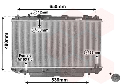 Radiator, engine cooling