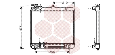 Radiator, engine cooling (82002052)
