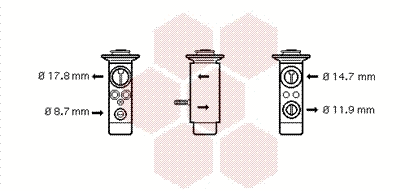 Expansion Valve, air conditioning (06001089)