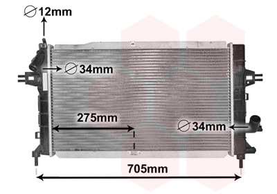 Radiator, engine cooling (37002364)