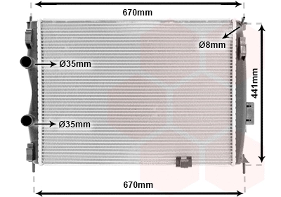 Radiator, engine cooling (13002280)