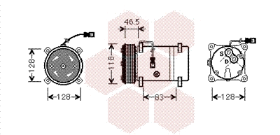Compressor, air conditioning (0900K158)
