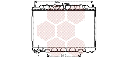 Radiator, engine cooling (13002238)