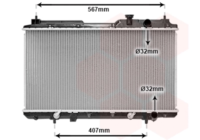 Radiator, engine cooling (25002104)