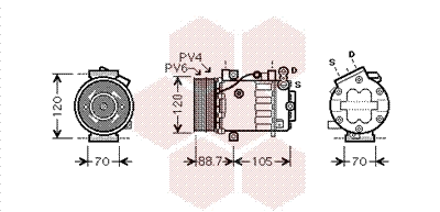 Compressor, air conditioning (1700K369)