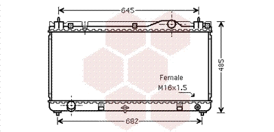 Radiator, engine cooling (53002342)