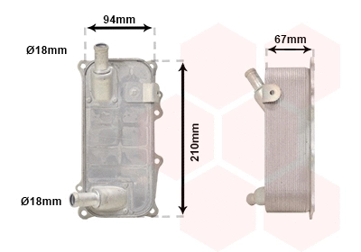 Oil Cooler, automatic transmission (74013700)