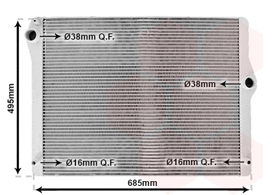 Radiator, engine cooling (06002430)