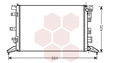 Radiator, engine cooling (43002425)
