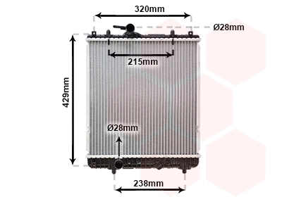 Radiator, engine cooling (37002382)