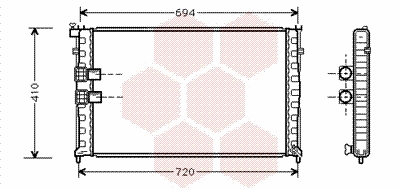Radiator, engine cooling (40002176)