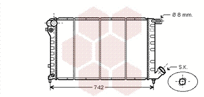 Radiator, engine cooling (09002138)