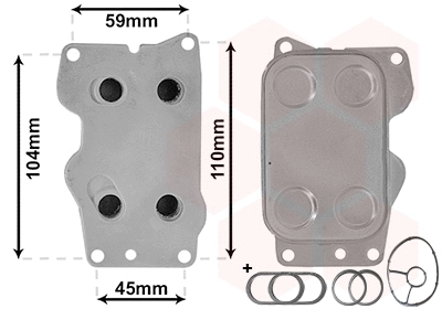 Oil Cooler, engine oil (09013701)