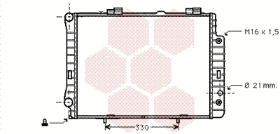 Radiator, engine cooling (30002190)