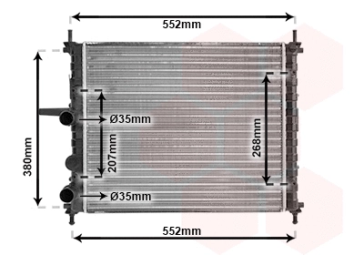 Radiator, engine cooling (17002317)