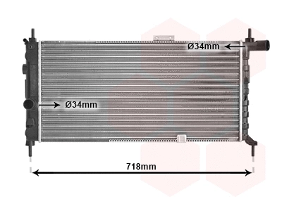 Radiator, engine cooling (37002066)