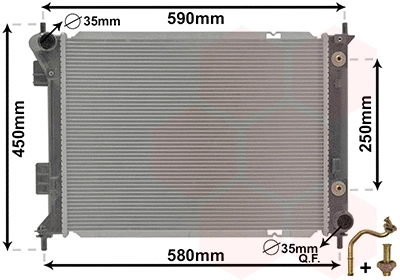 Radiator, engine cooling (82012709)