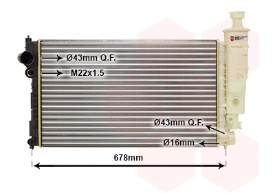 Radiator, engine cooling (40002125)