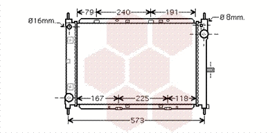 Radiator, engine cooling (13002260)