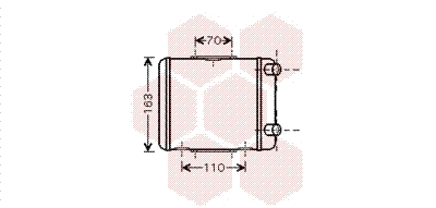 Radiator, engine cooling (03002256)