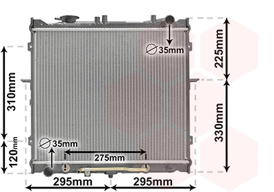 Radiator, engine cooling (83002023)