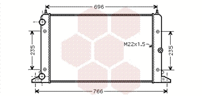 Radiator, engine cooling (58002247)