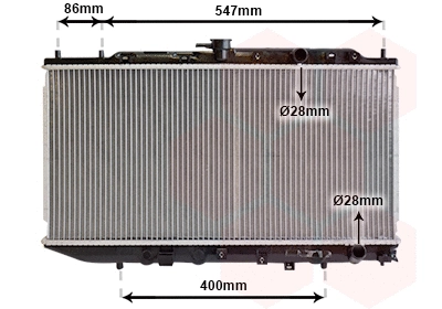 Radiator, engine cooling (25002047)