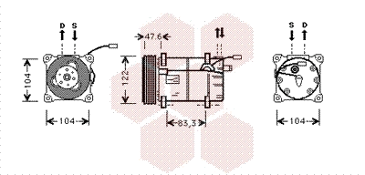 Compressor, air conditioning (5900K109)