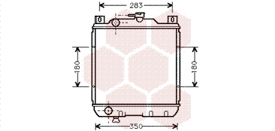 Radiator, engine cooling (52002018)