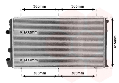 Radiator, engine cooling (43002263)