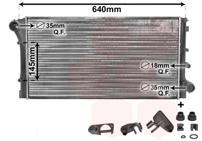 Radiator, engine cooling (17002292)