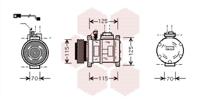 Compressor, air conditioning (0600K066)