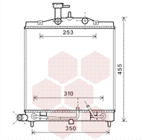 Radiator, engine cooling (83002163)