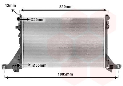 Radiator, engine cooling (43002561)