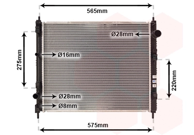 Radiator, engine cooling (13012710)