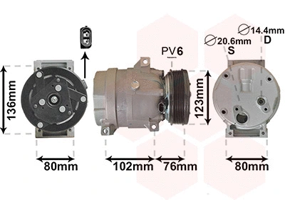 Compressor, air conditioning (4300K069)