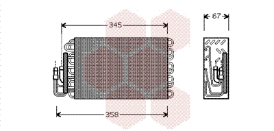 Evaporator, air conditioning (0600V272)