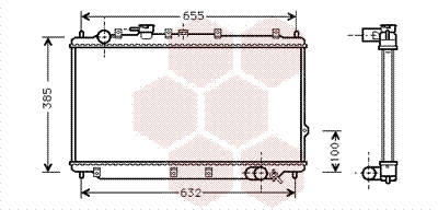 Radiator, engine cooling (83002016)