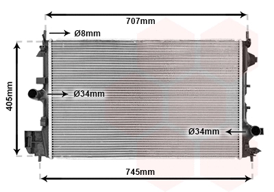 Radiator, engine cooling (37002396)