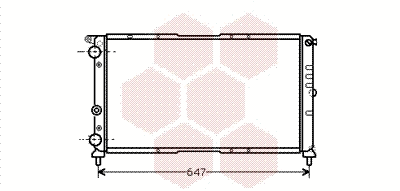 Radiator, engine cooling (17002142)