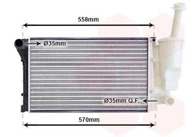 Radiator, engine cooling (17002368)