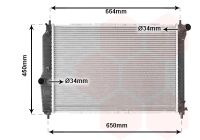 Radiator, engine cooling (81002067)