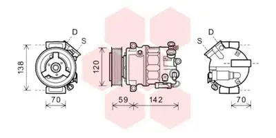 Compressor, air conditioning (3700K578)