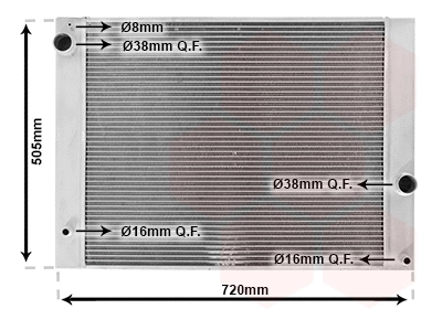 Radiator, engine cooling (06002338)