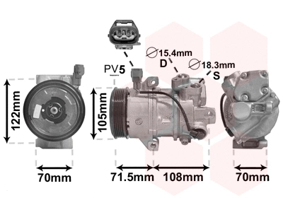 Compressor, air conditioning (2900K008)