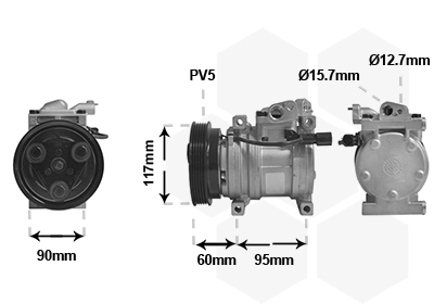 Compressor, air conditioning (8201K701)