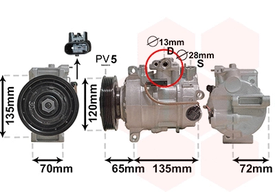 Compressor, air conditioning (3001K701)